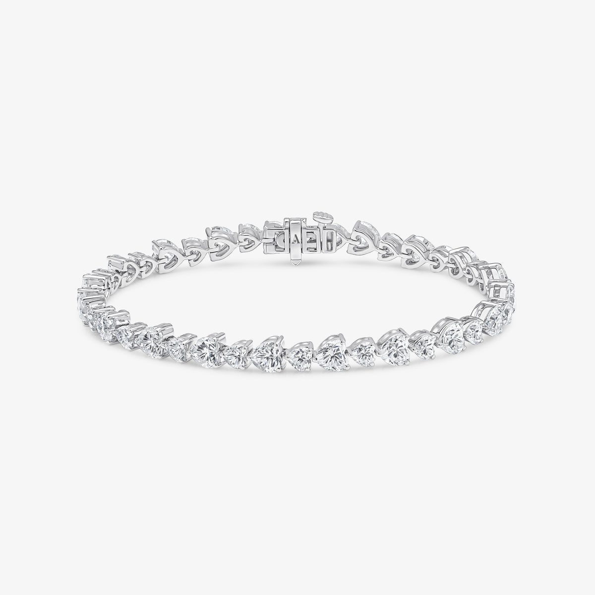 Bracelet de tennis cœur