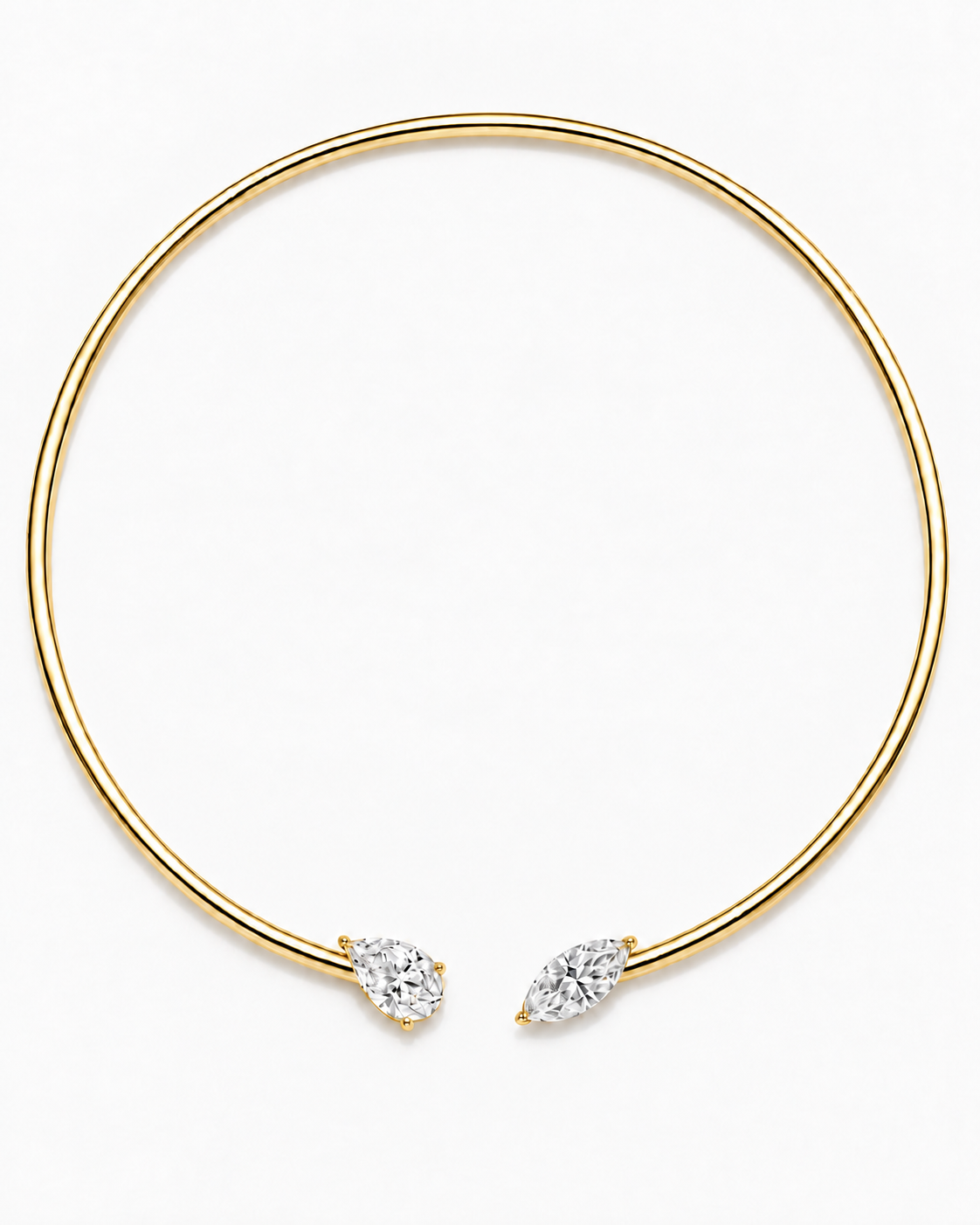 Pear and Marquise choker