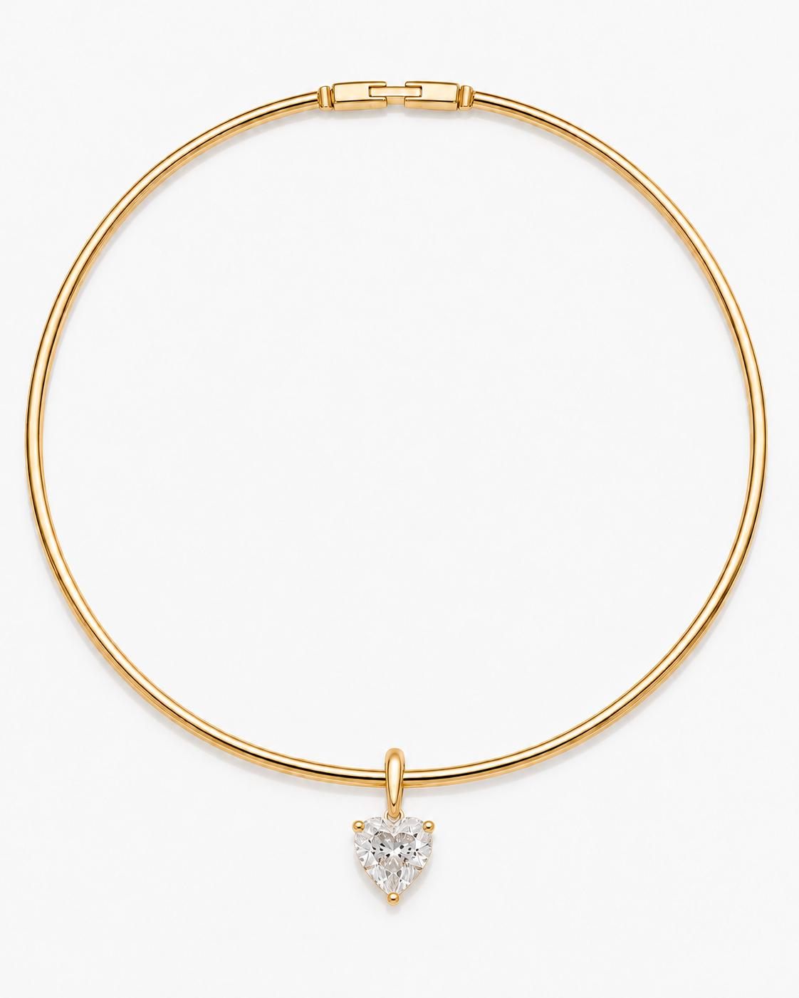 Diamond Heart Choker