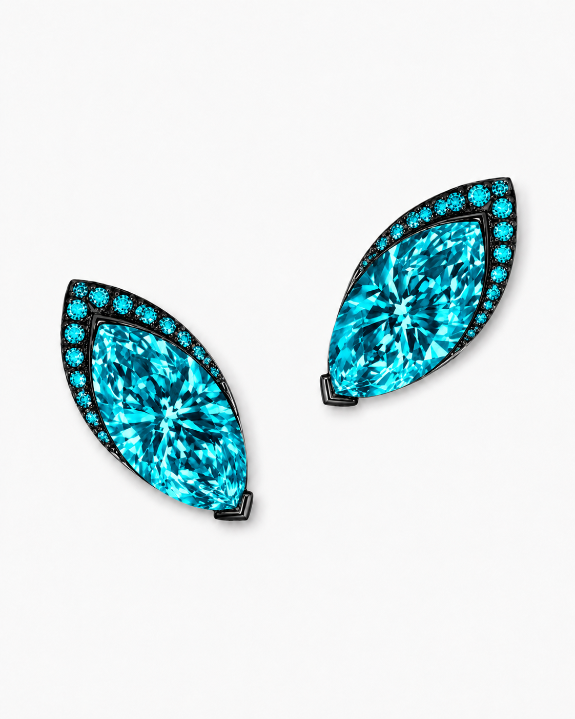 Teal Marquise Earrings