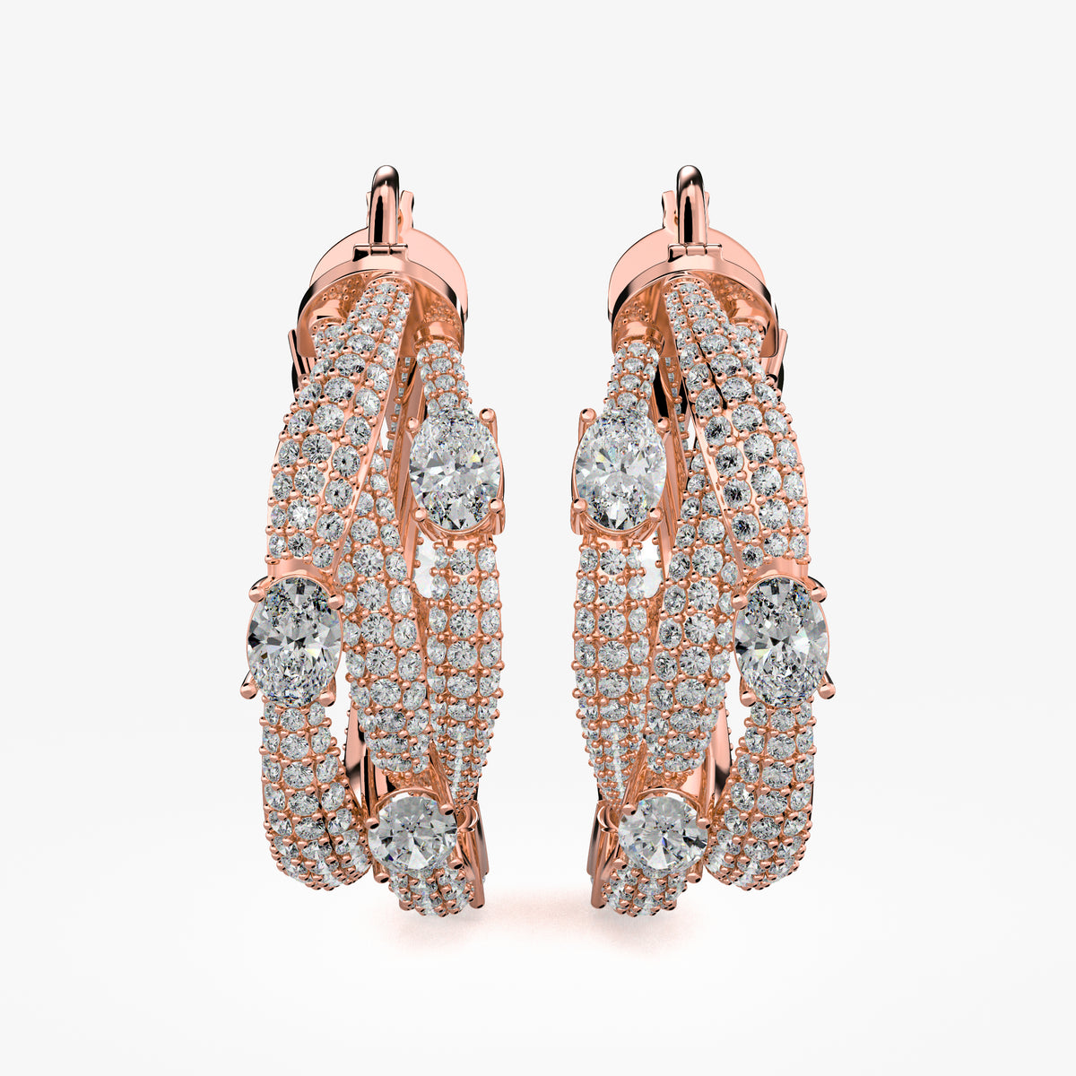 Roma 3-Layer Hoop Earrings 9