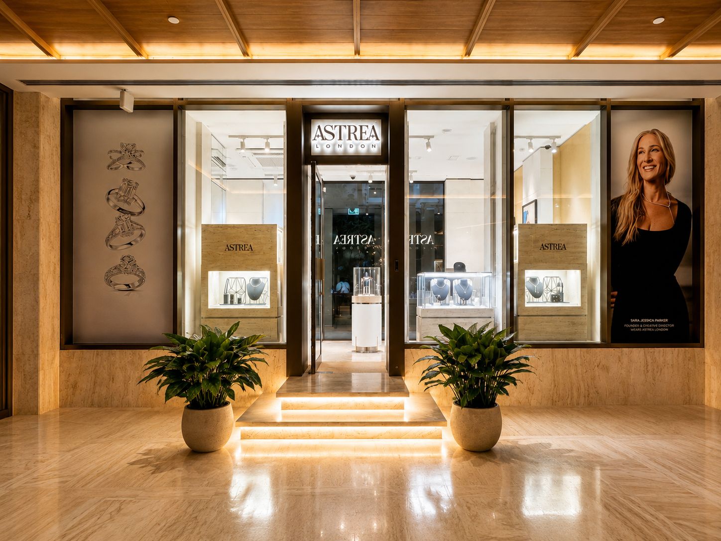 The Astrea London salon at Mandarin Oriental Jumeira, Dubai