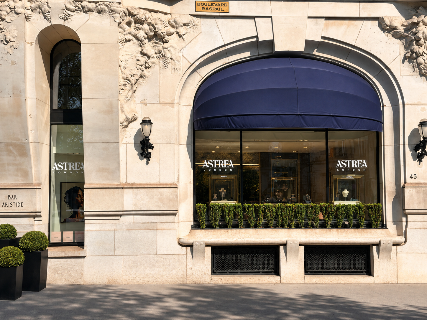The Astrea London boutique at Mandarin Oriental Lutetia, Paris