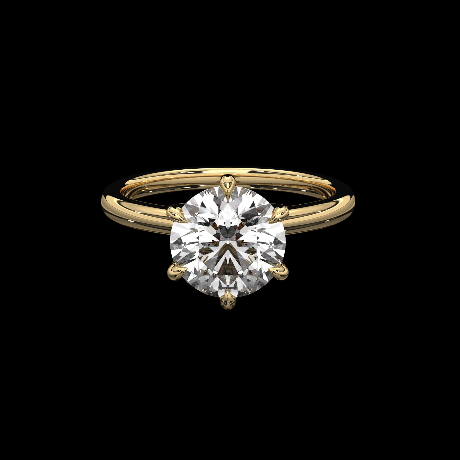 Round Solitiare Ring