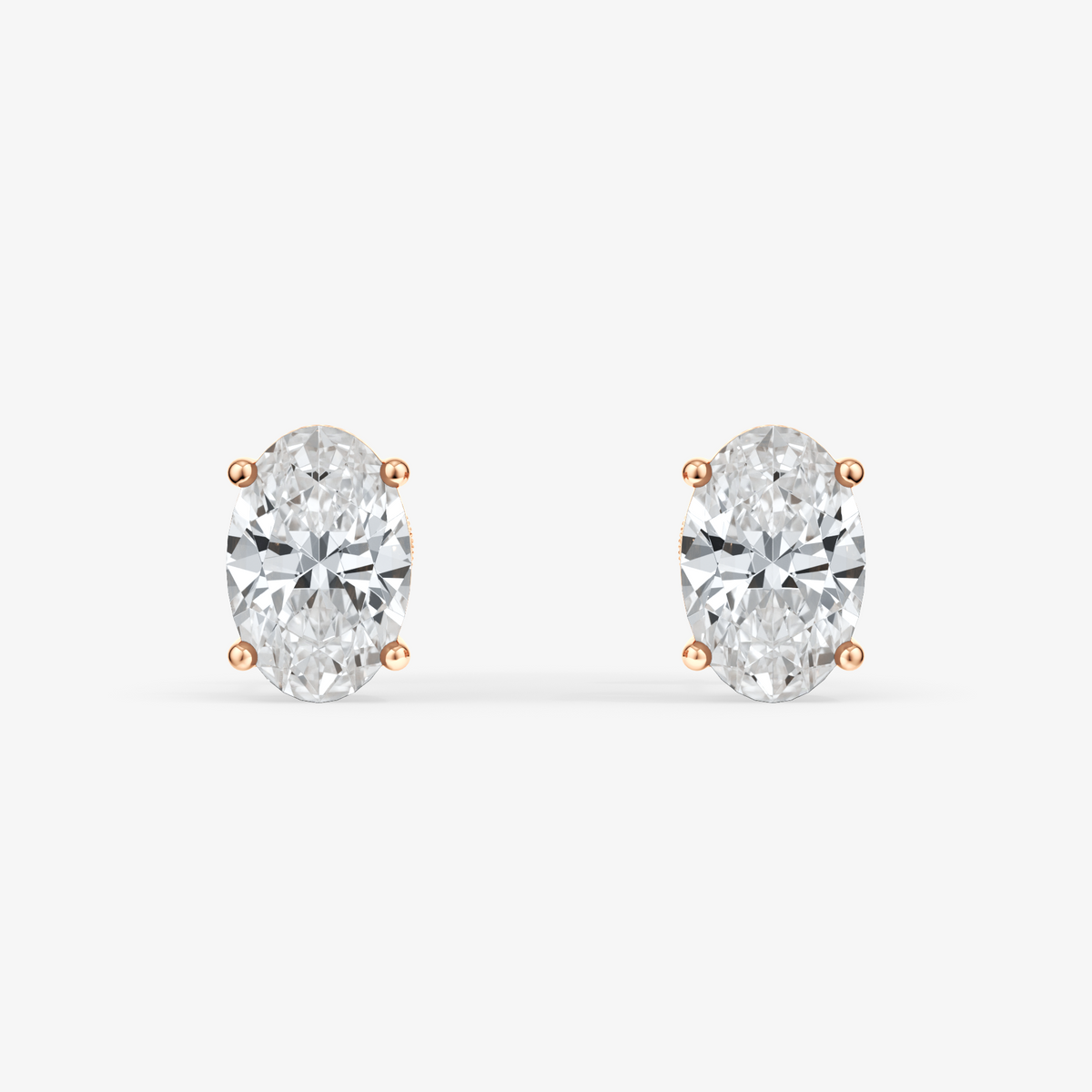 Oval Cut Studs 8