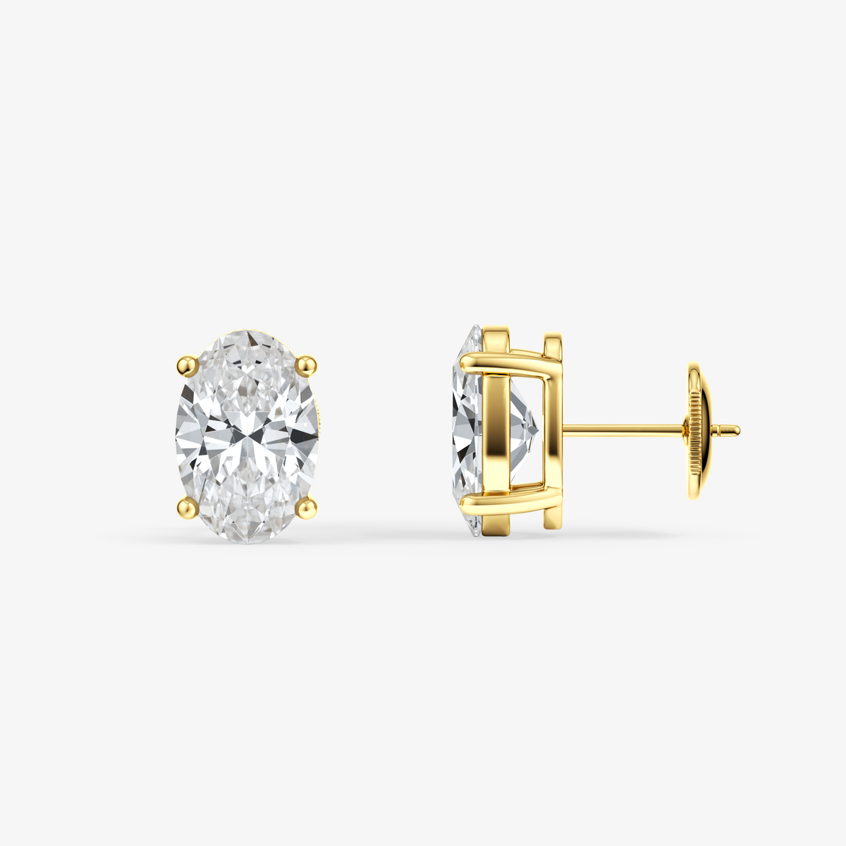 Oval Cut Studs 7