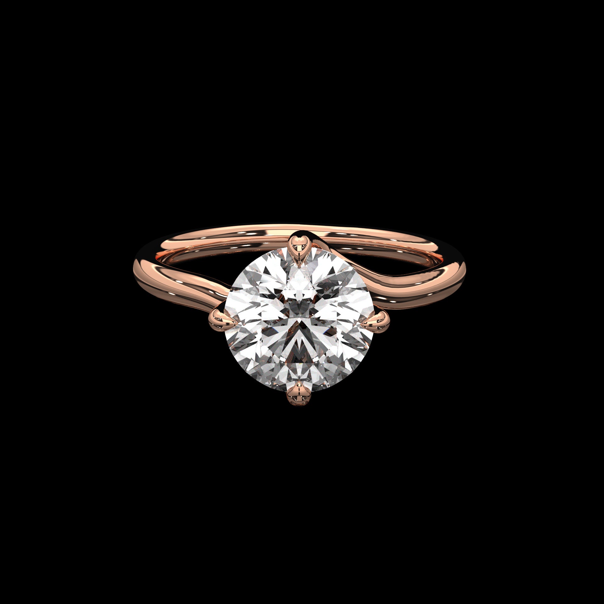 Round Solitiare Ring