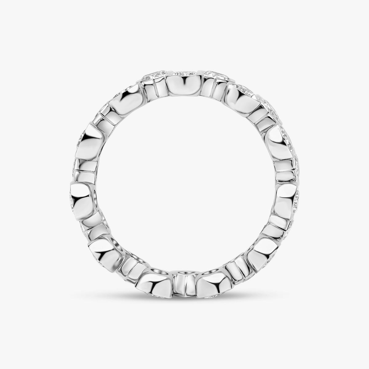 Pear Cut Diamond Bezel Eternity 4