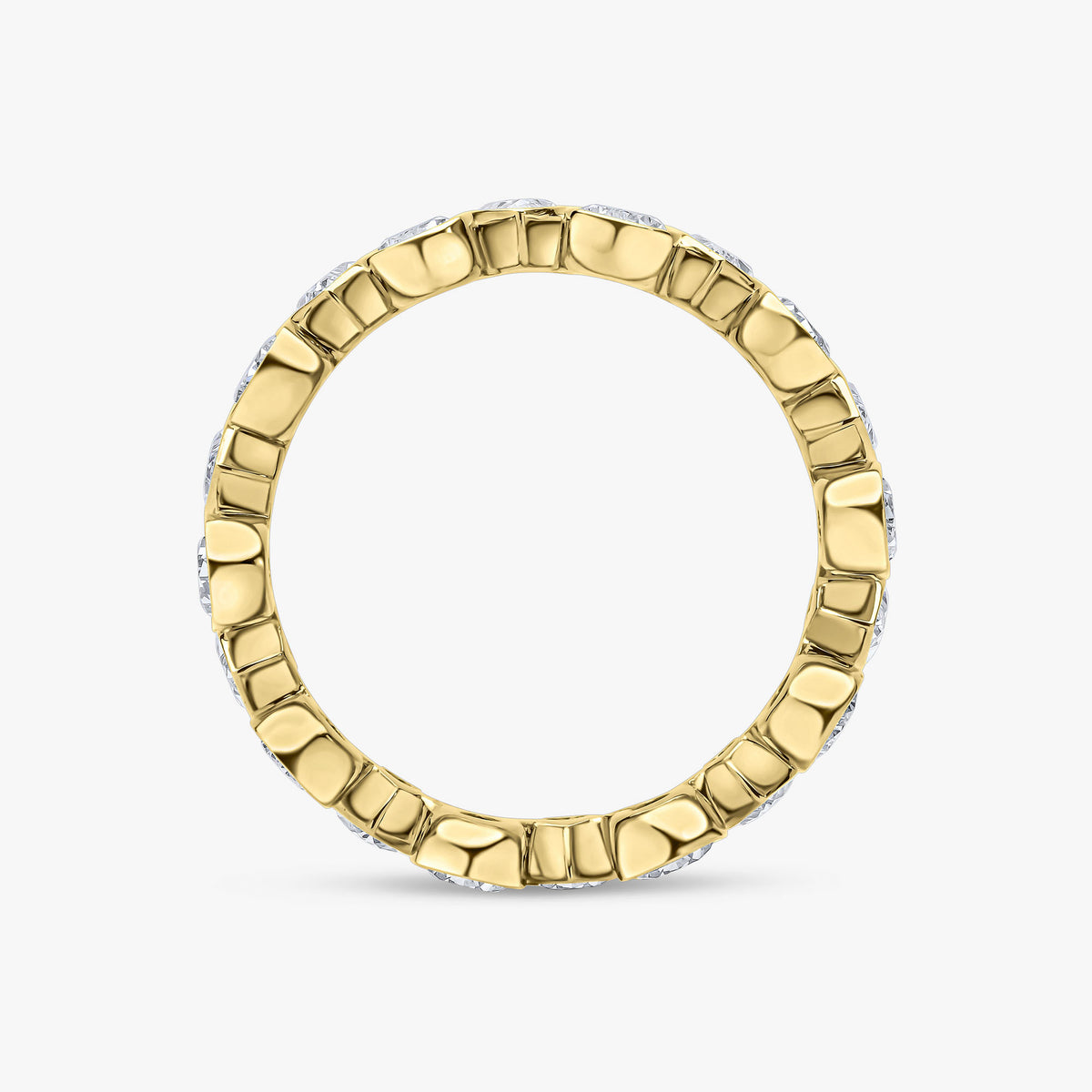 Pear Cut Diamond Bezel Eternity