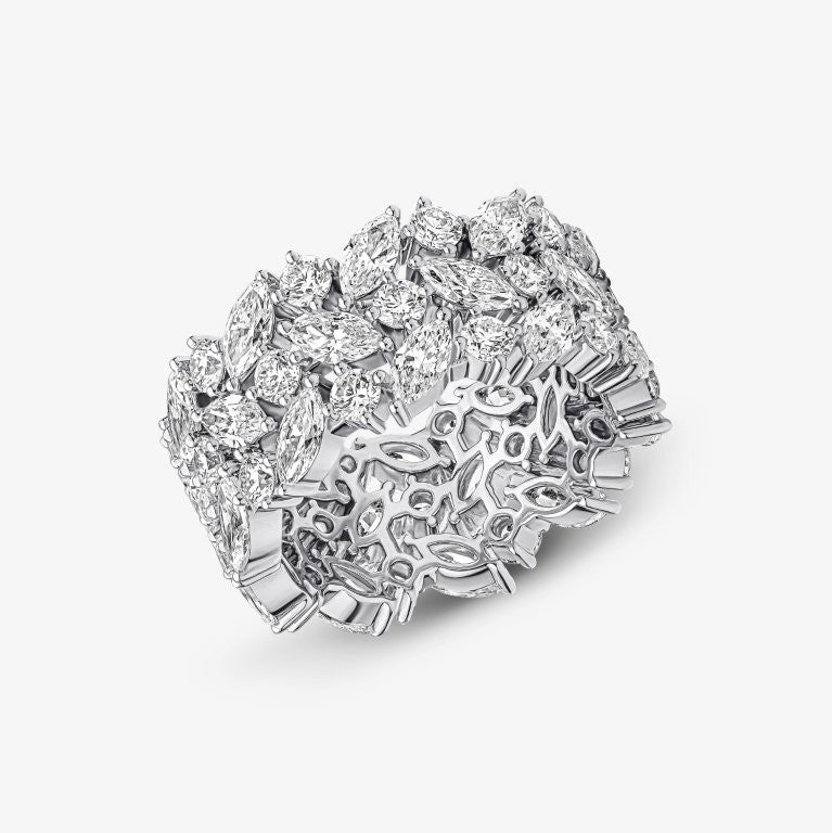 Marquise & Round Brilliant Cut Eternity Ring