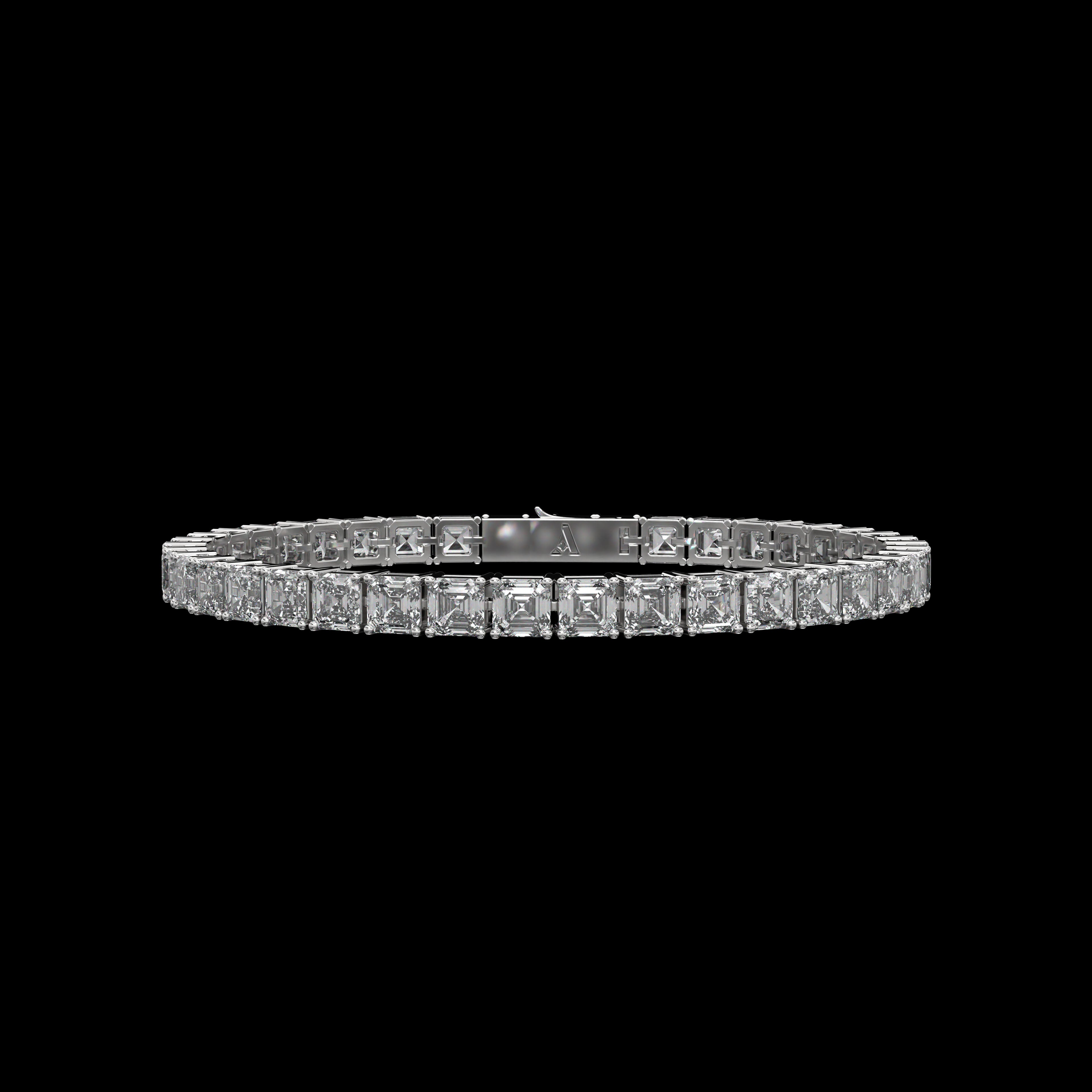 Asscher Tennis Bracelet