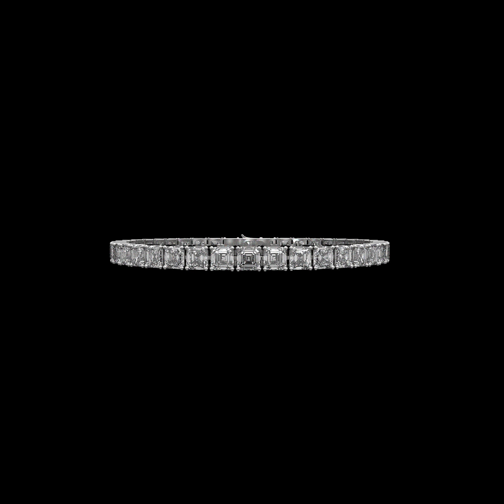 Asscher Tennis Bracelet