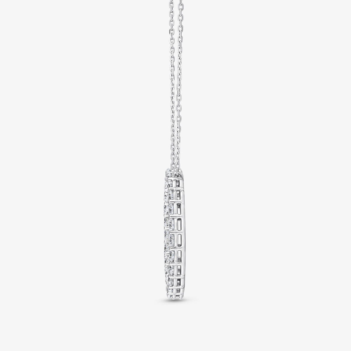 Pendentif Cercle, diamants taille brillant
