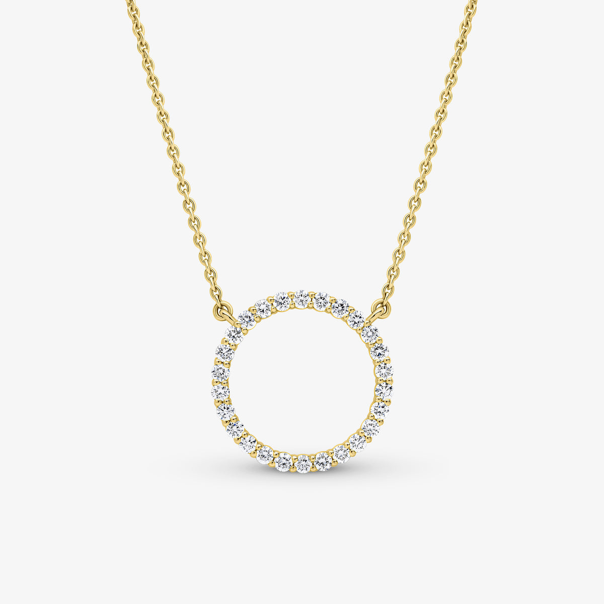 Pendentif Cercle, diamants taille brillant — vue 10