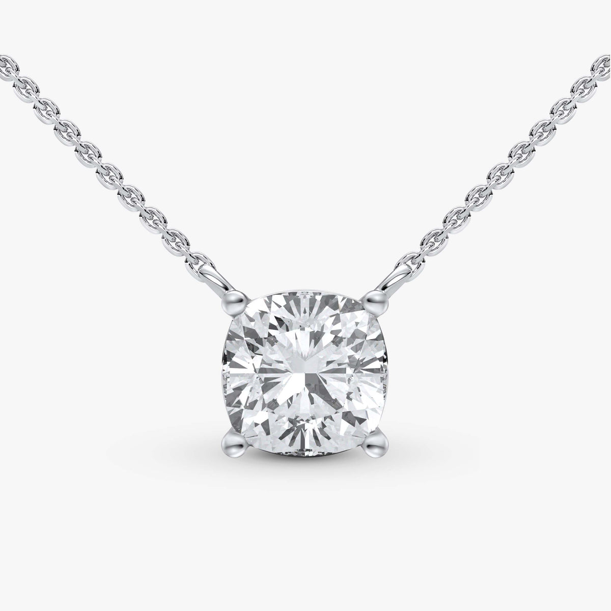 Cushion Cut Prong Set Pendant 210