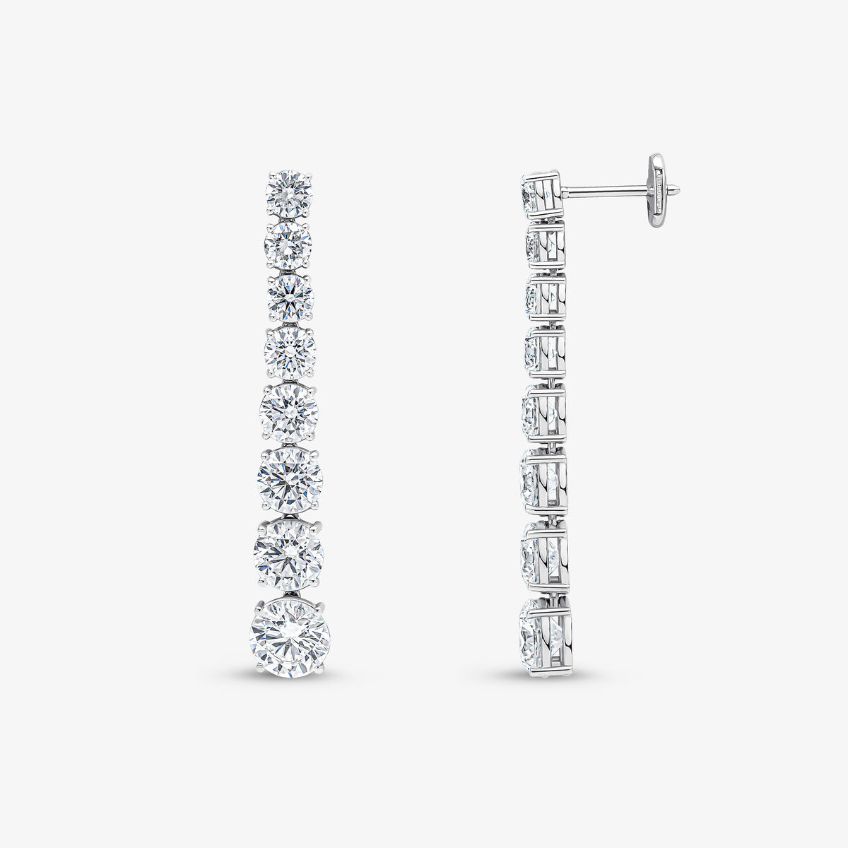 Boucles d'oreilles tennis dégradées