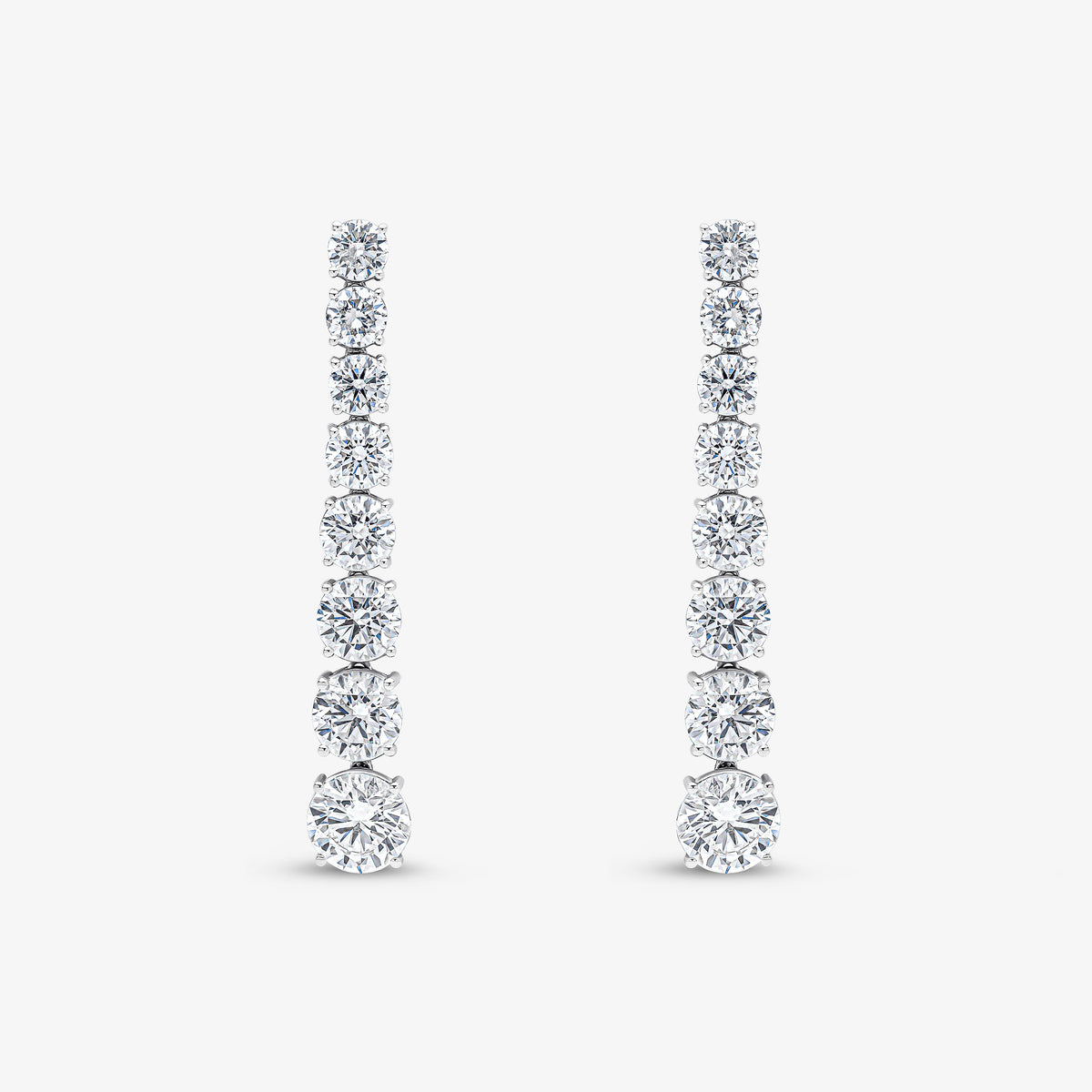 Boucles d'oreilles tennis dégradées