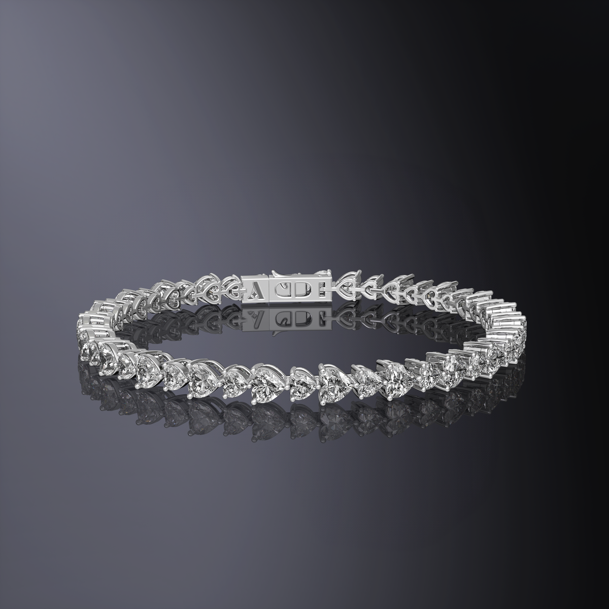 Bracelet de tennis cœurs — vue 10