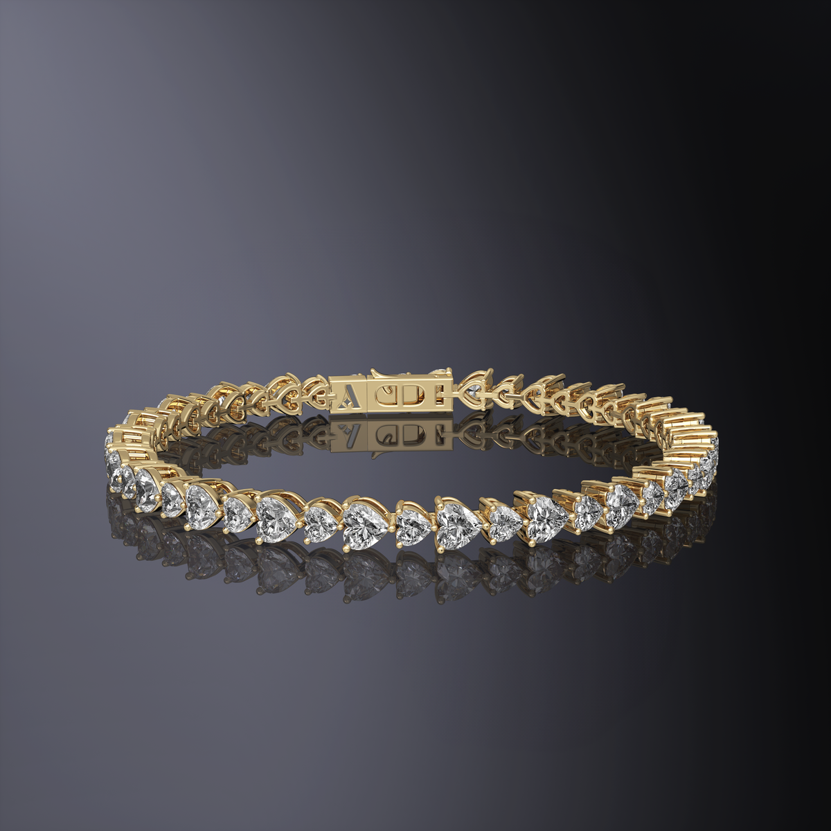 Bracelet de tennis cœurs — vue 10