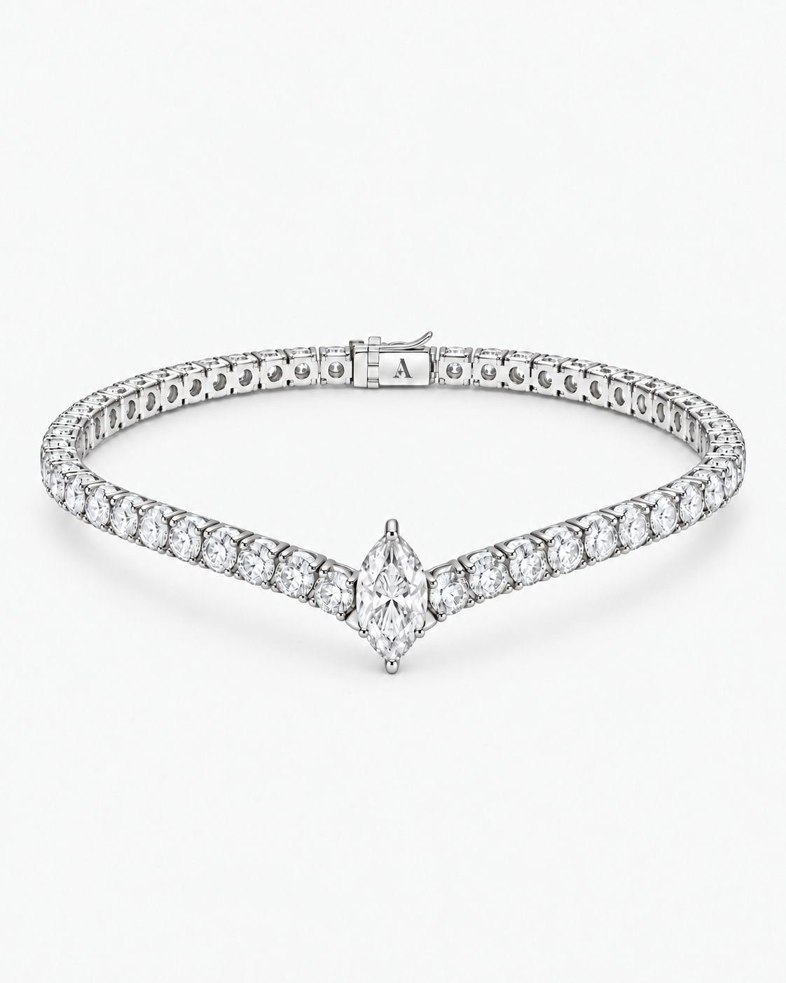 V Tennis Bracelet