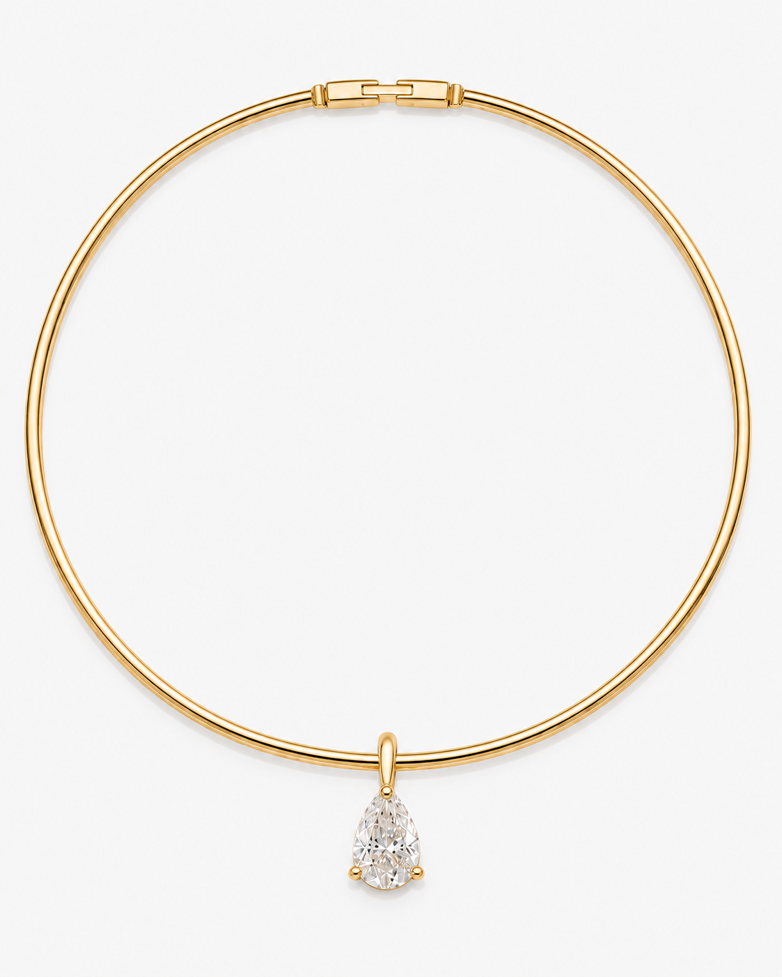 Pear Diamond Choker