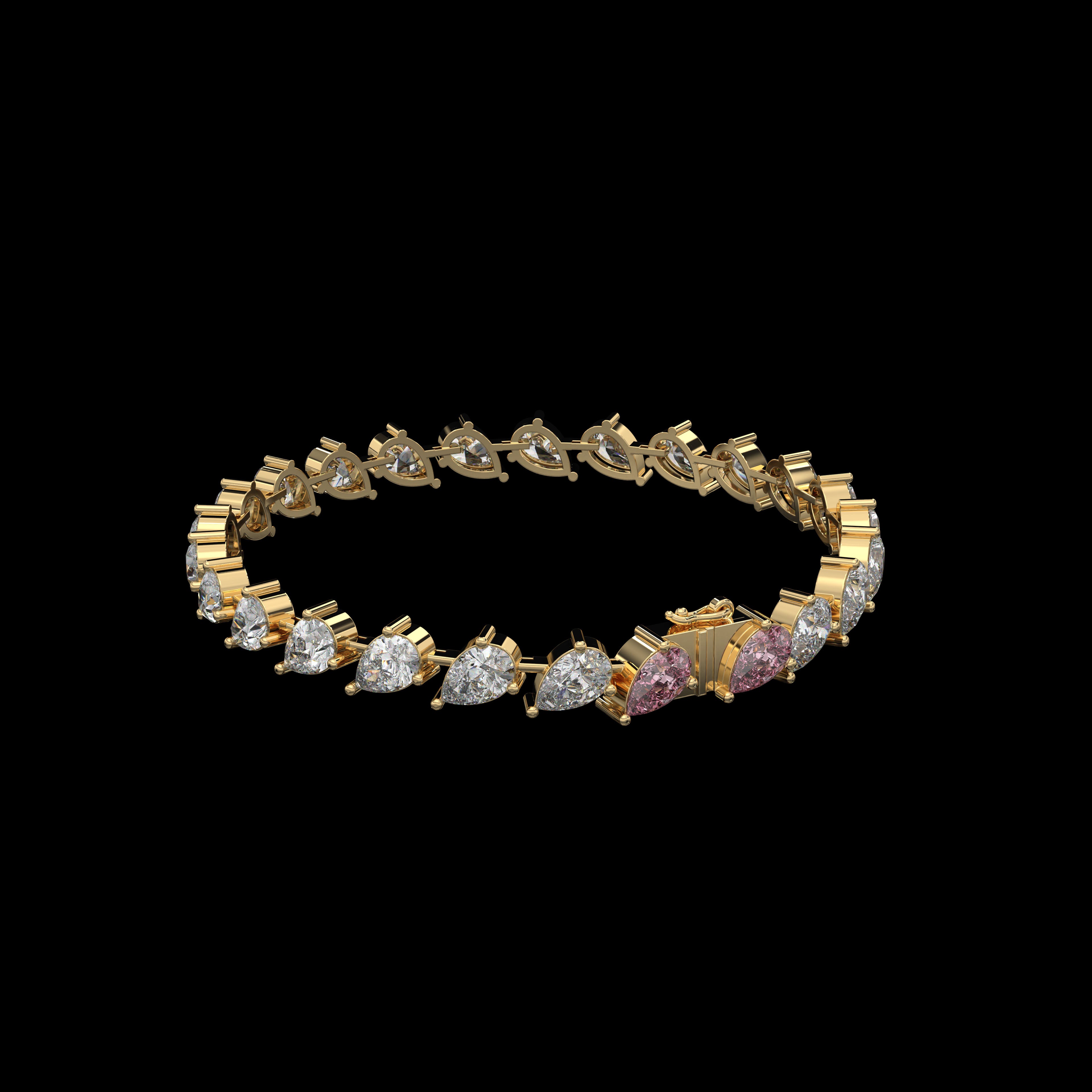 Pear Tennis Bracelet