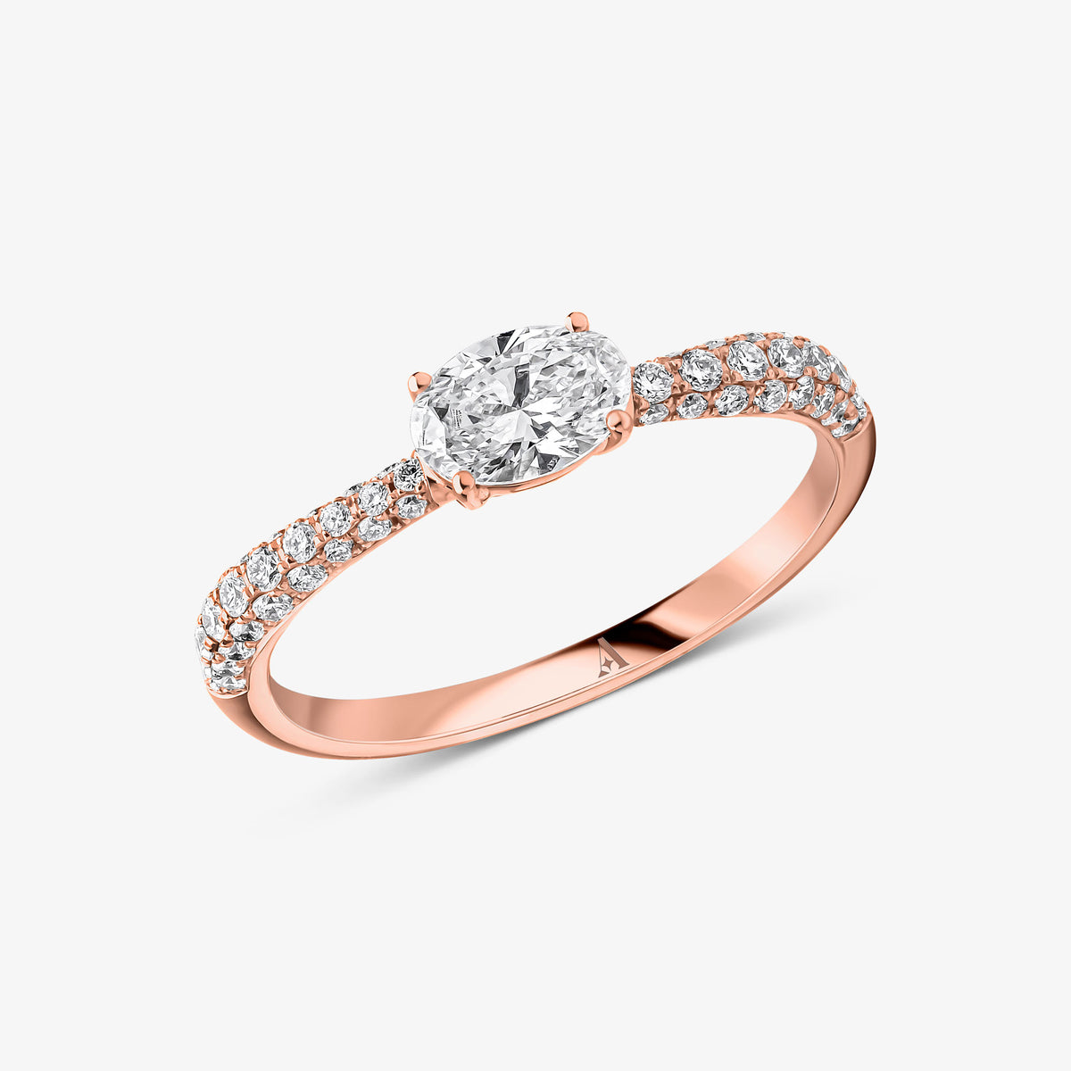 Roma Single Diamond Stacker Ring 201
