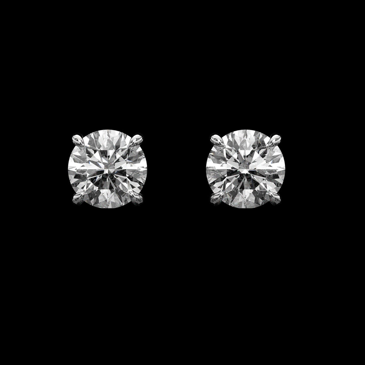 Puces d'oreilles rondes taille brillant — vue 10