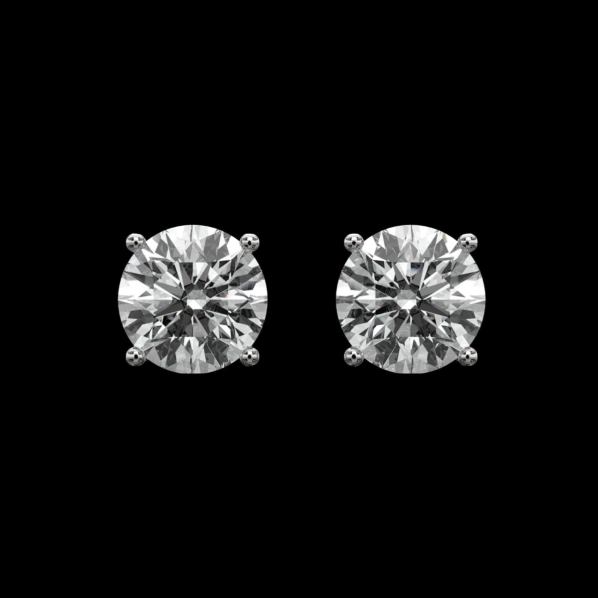 Puces d'oreilles rondes taille brillant — vue 10