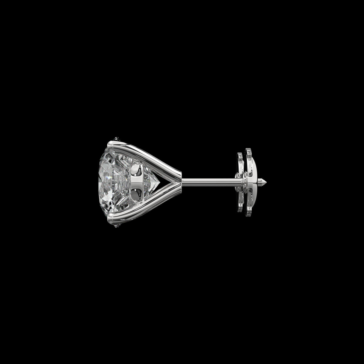 Puces d'oreilles rondes taille brillant — vue 10