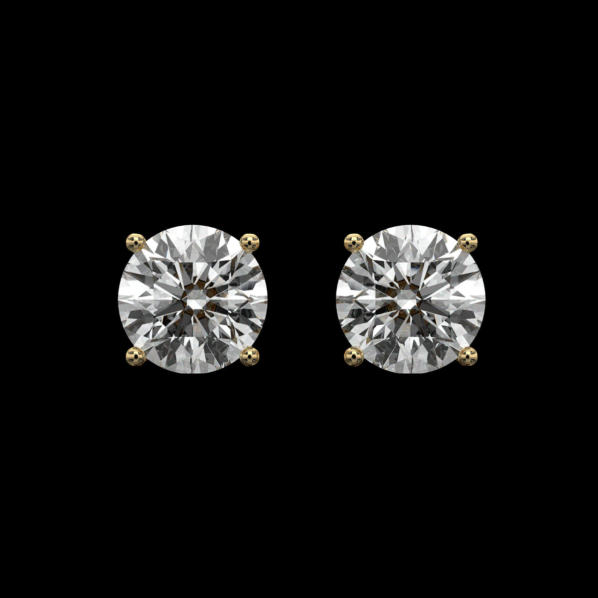 Puces d'oreilles rondes taille brillant — vue 10