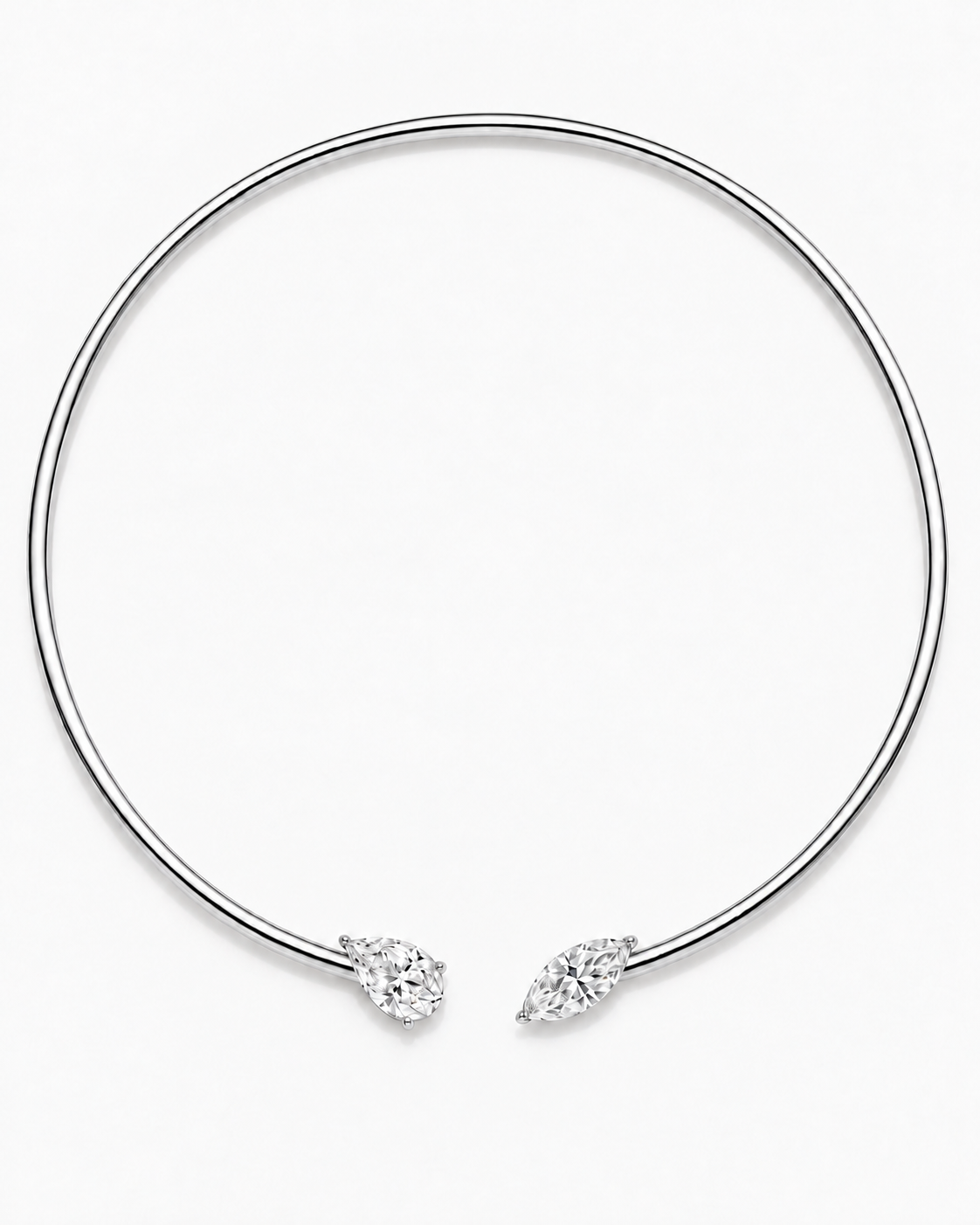 Pear and Marquise choker