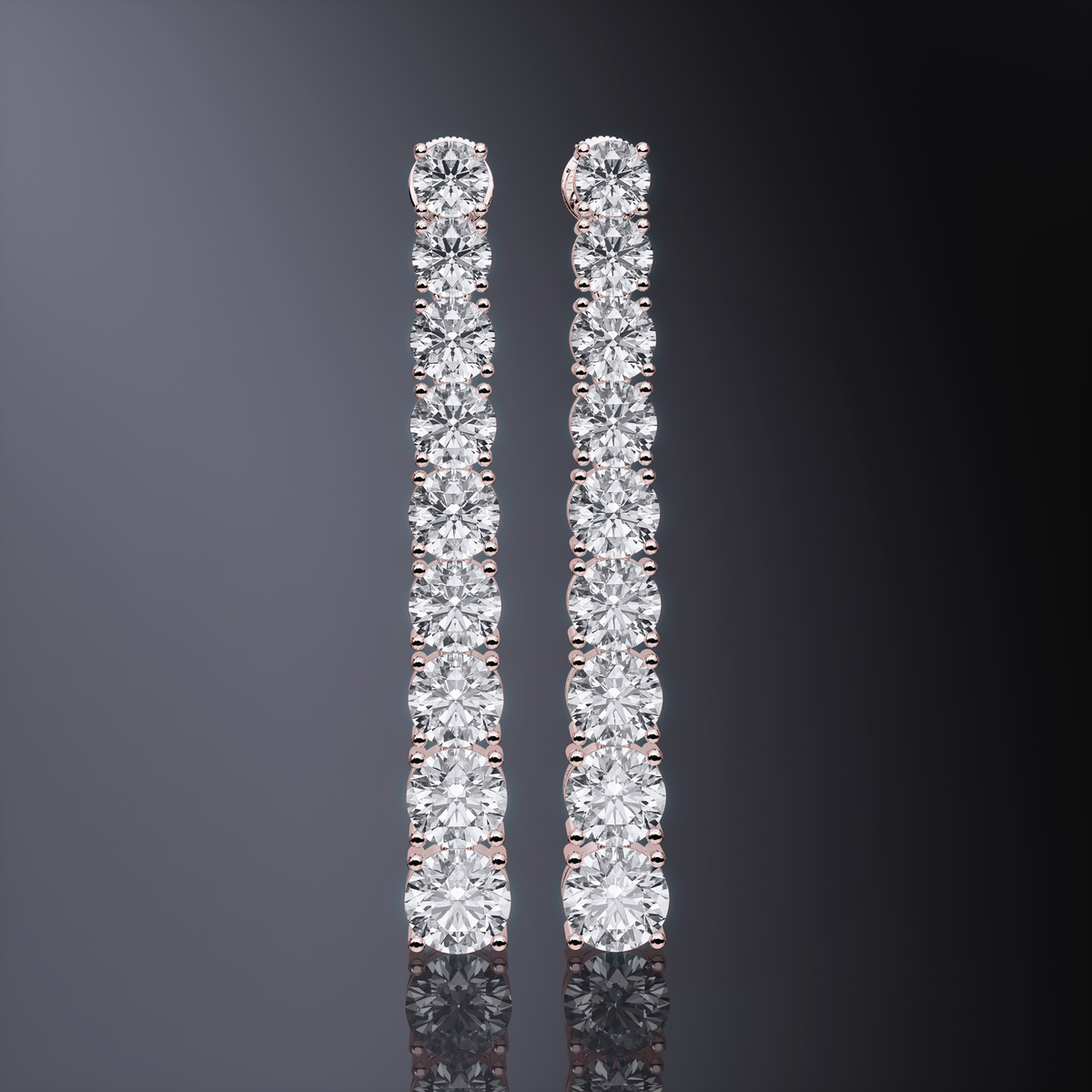 Boucles d'oreilles tennis dégradées — vue 10