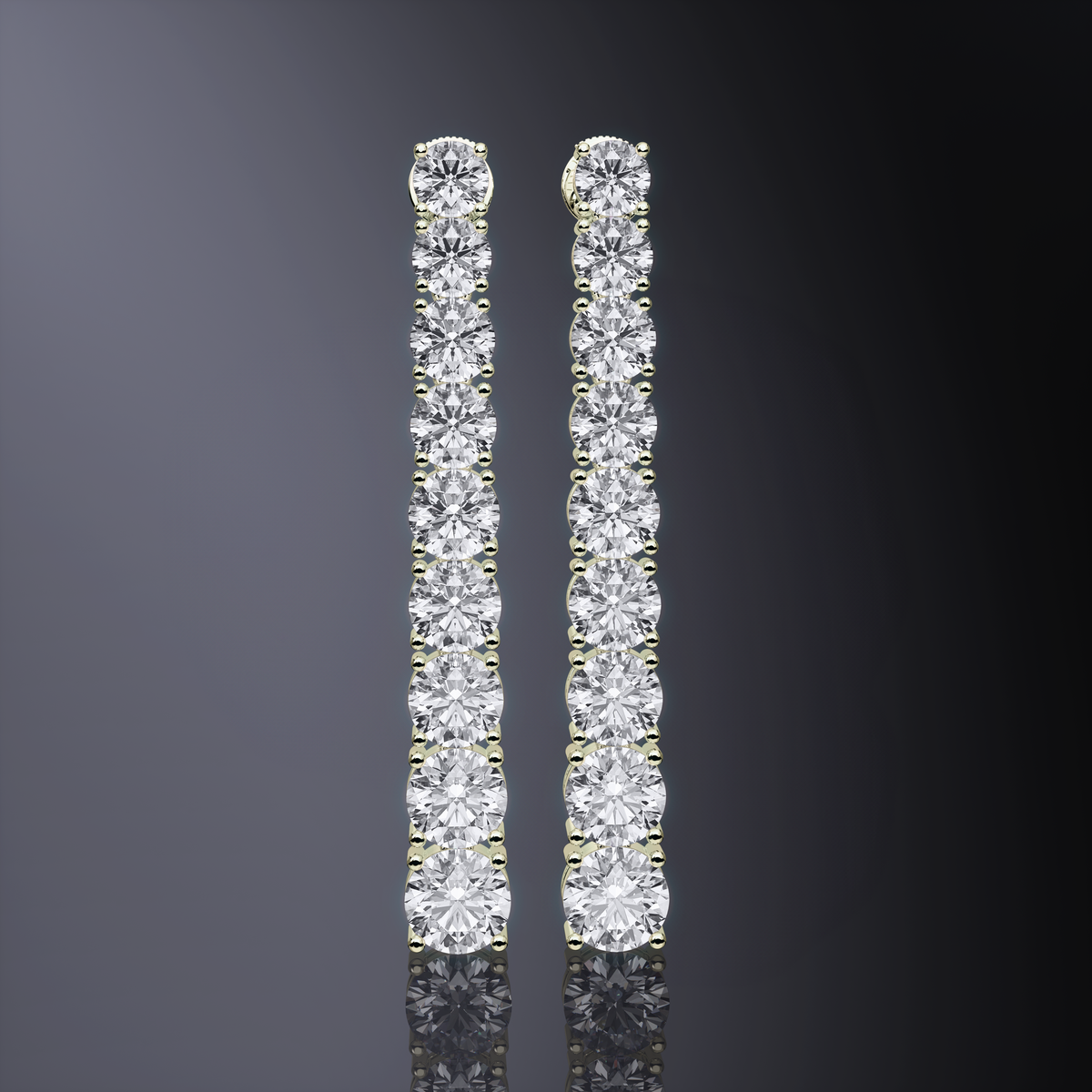 Boucles d'oreilles tennis dégradées — vue 10