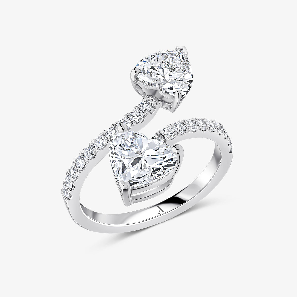 Two Hearts Entwined Ring