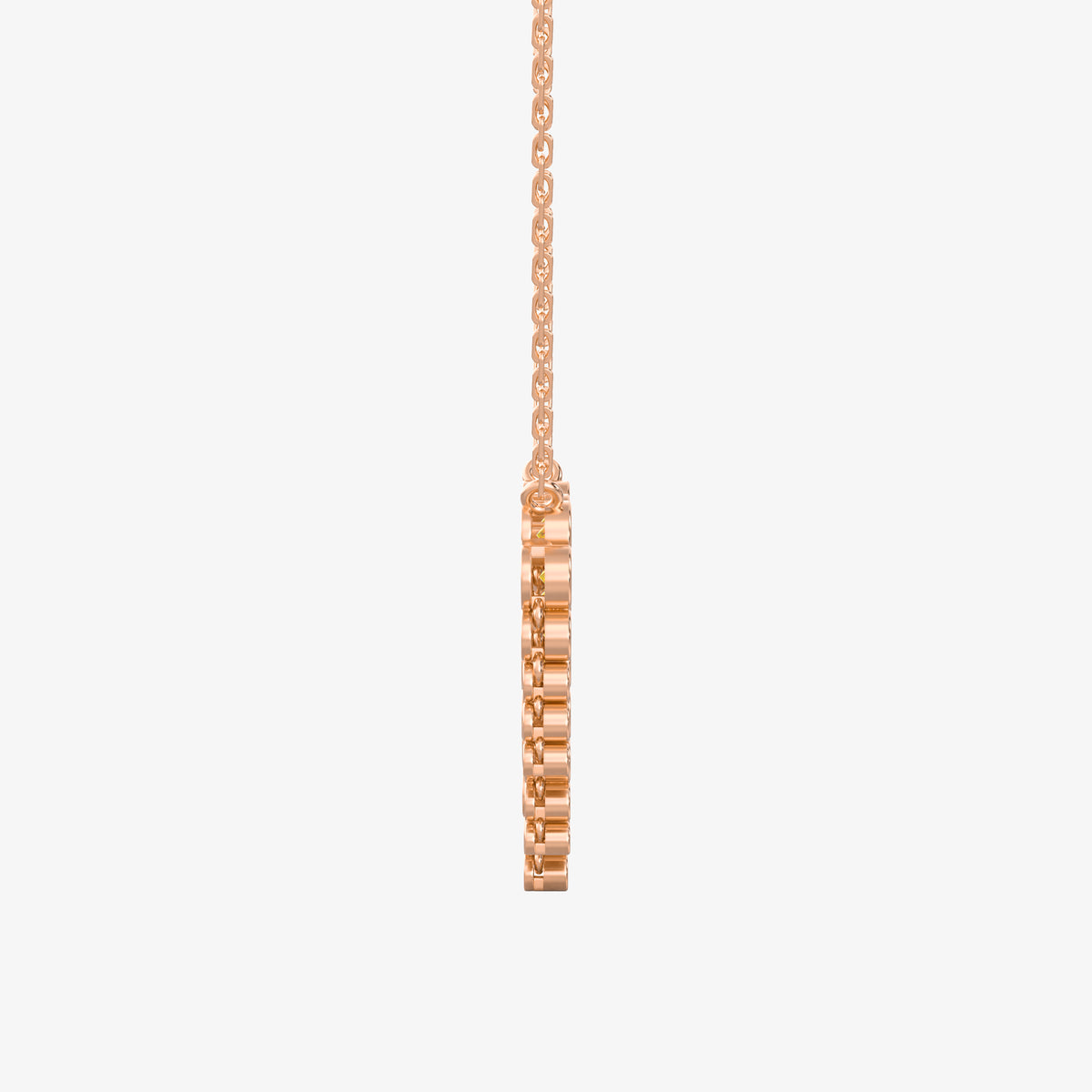 Yellow Diamond Heart Of The City Pendant Rose Gold 14